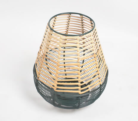 Conical Cane Iron Candle Holder