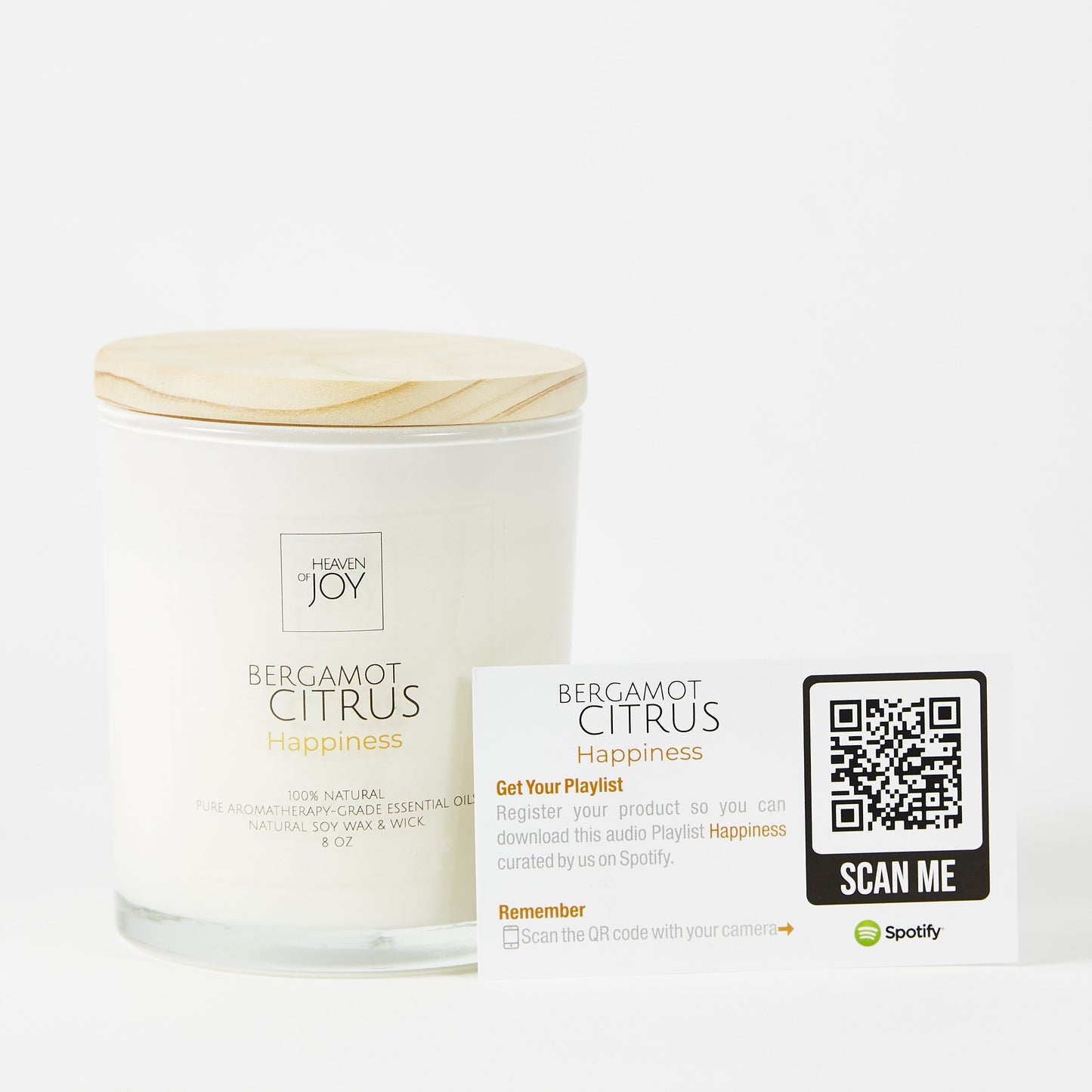 Bergamot Citrus Candle | 100% Aroma Candle
