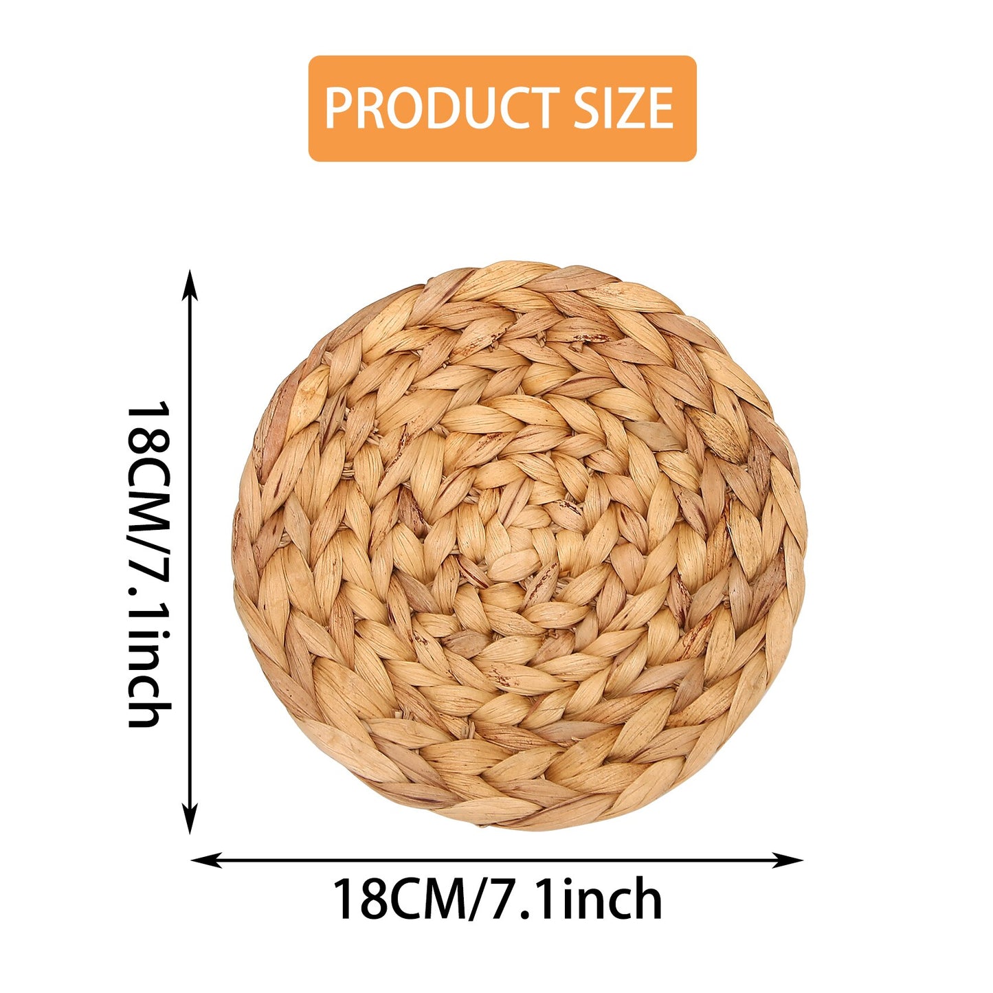 Best Seagrass Coasters Durable Handmade Water Hyacinth Coaster Set Of