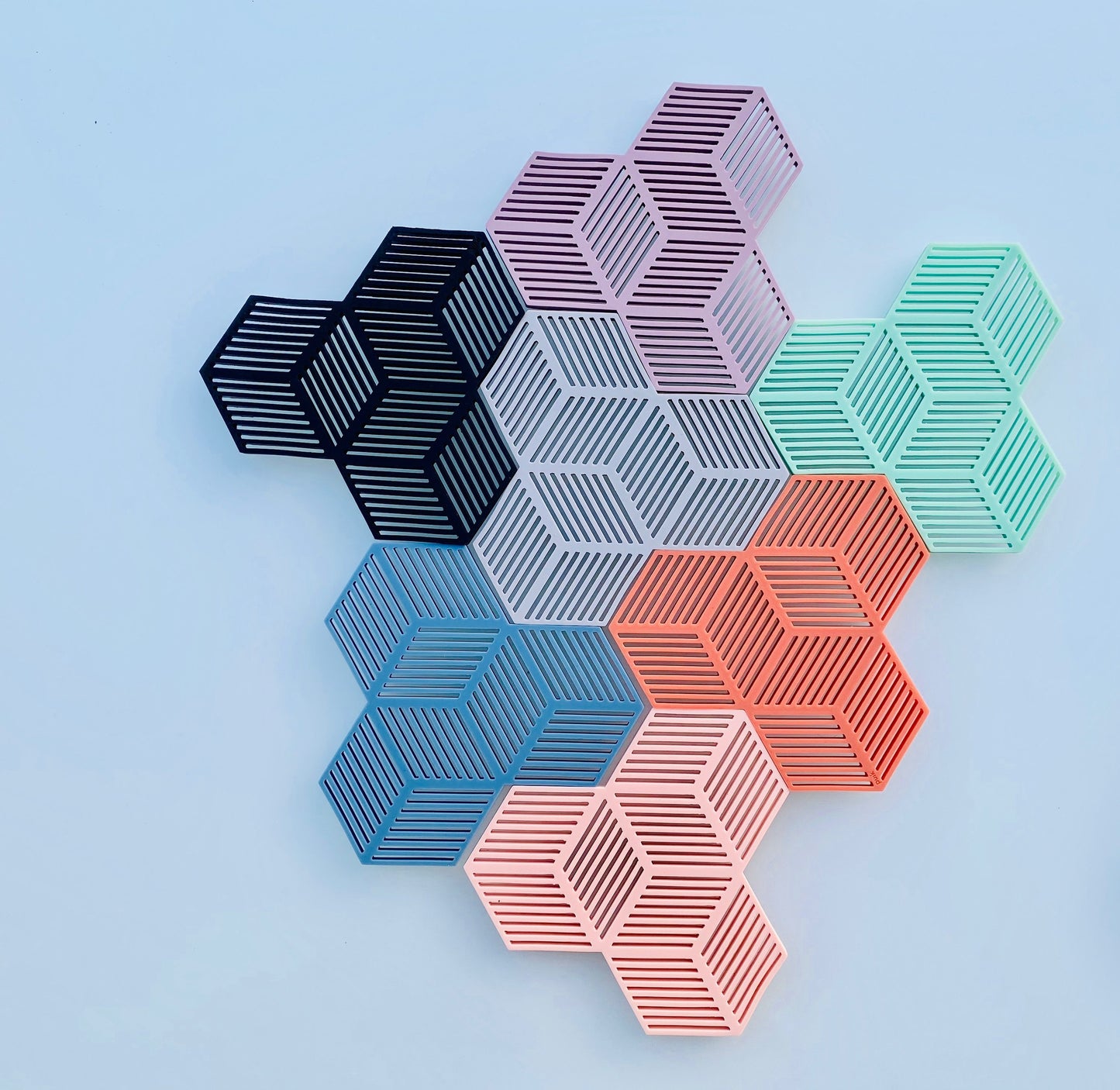 SICO COASTERS AND TRIVET - set of 4