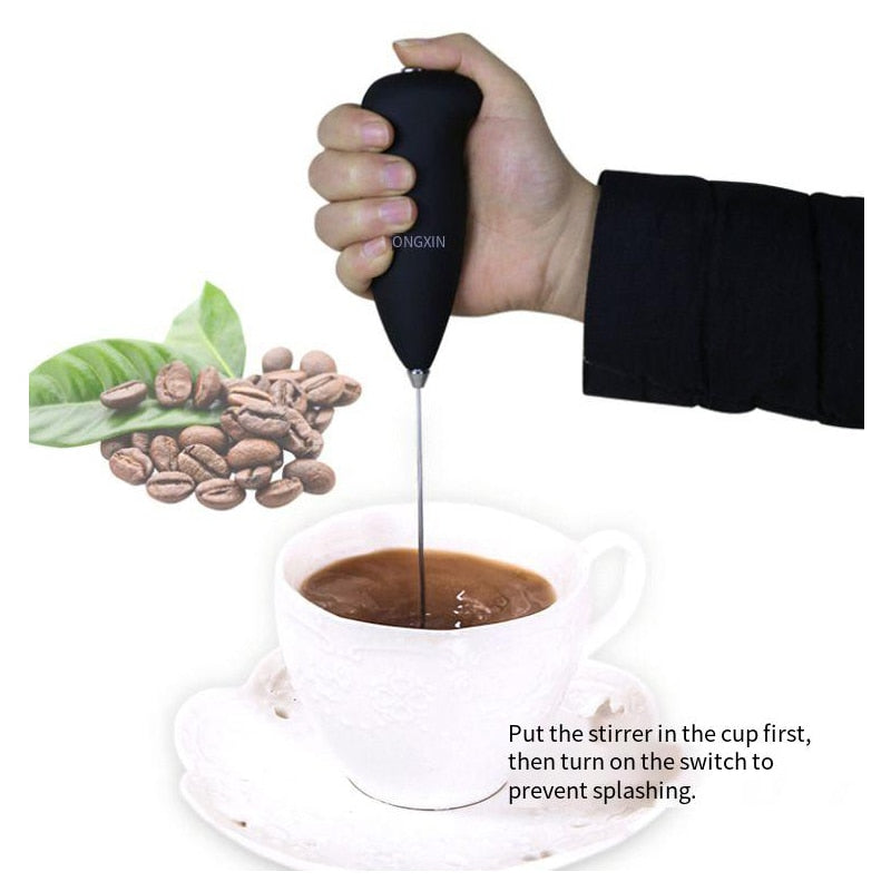 Mini Electric Milk Foamer Blender Wireless Coffee Whisk Mixer Handheld