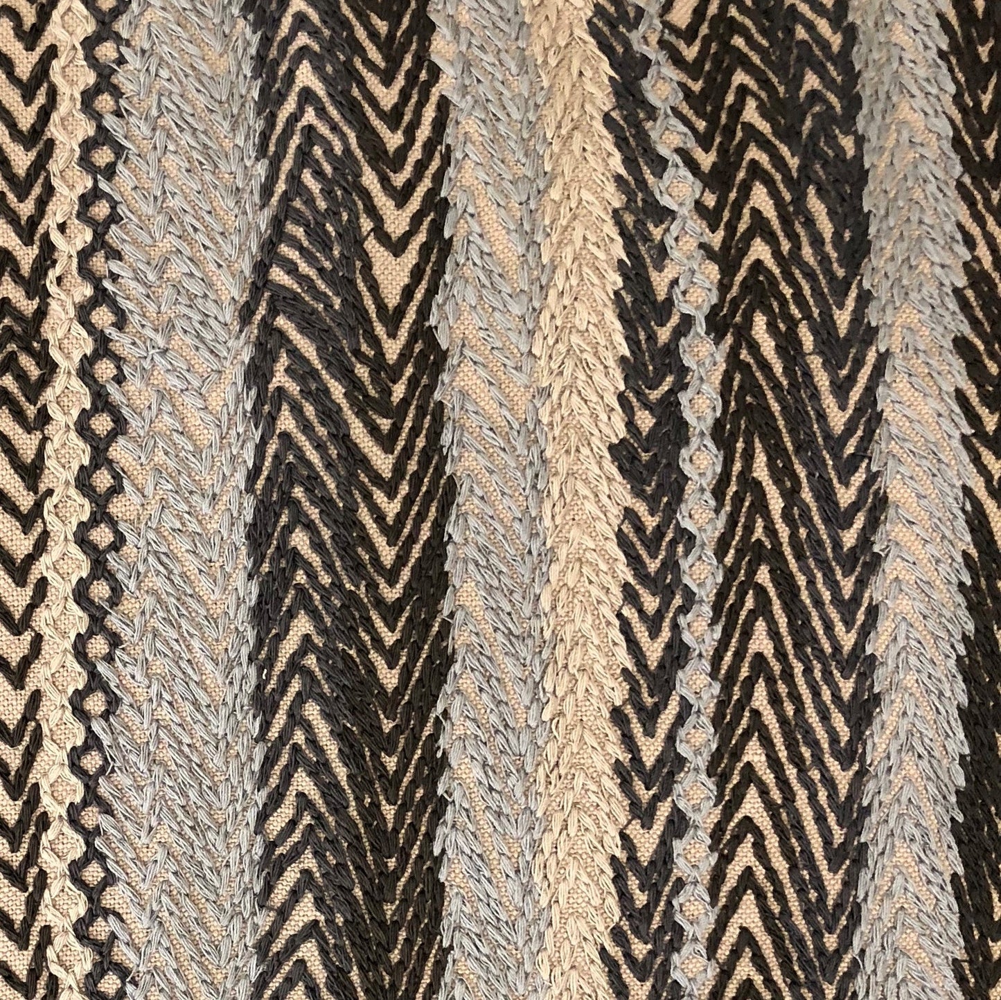 Grey Horizon Blue and Gray Luxury Throw Pillow