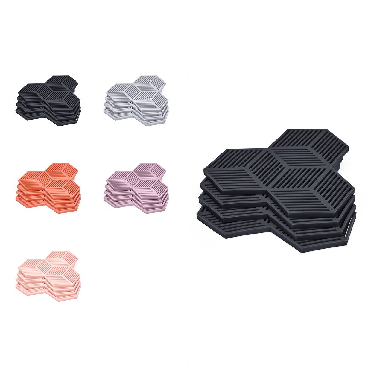 SICO COASTERS AND TRIVET - set of 4