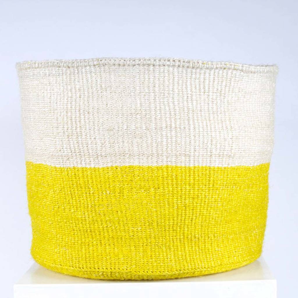 African Sisal Storage Basket